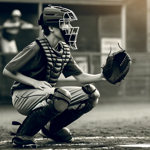 squatting like a catcher